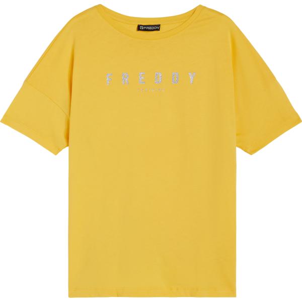 t-shirt Freddy grigio con stampe