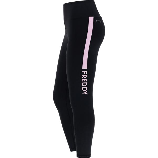 leggings sportivo Freddy nero con stampe