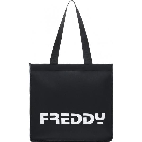 shopping bag Freddy nero con stampe