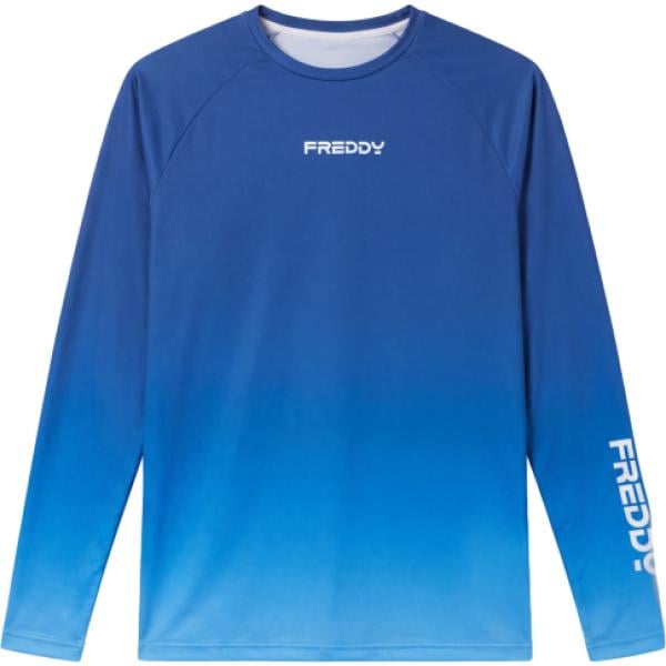 T-shirt sportiva da uomo in azzurro a maniche lunghe Freddy