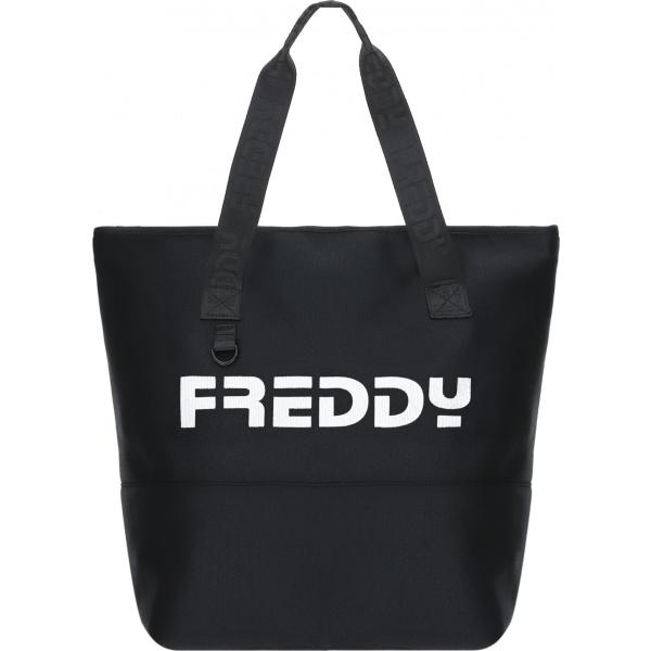 shopping bag Freddy nero con stampe