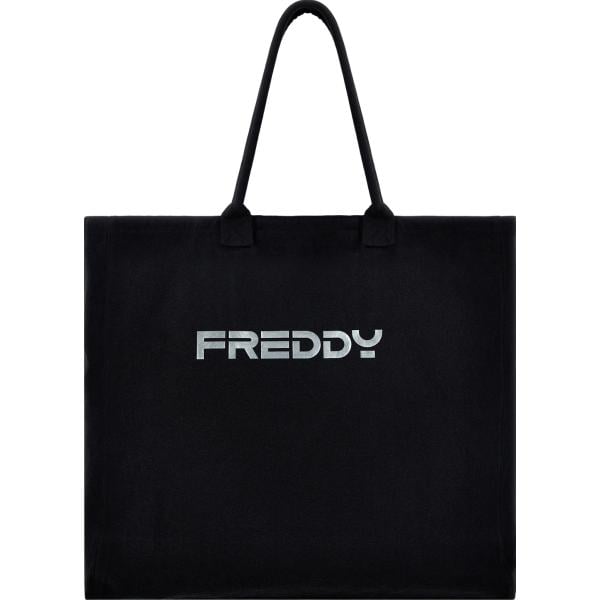 borse tote Freddy nero con stampe