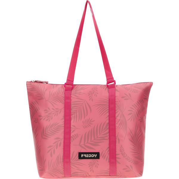 borse tote Freddy rosa con stampe