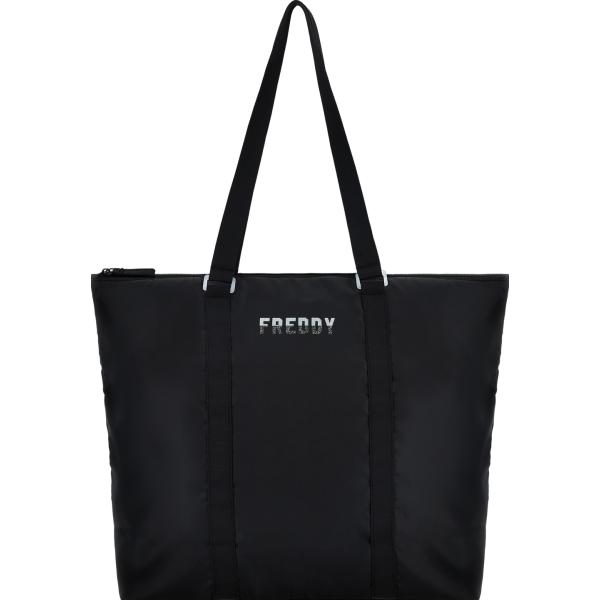 borse tote Freddy nero con stampe