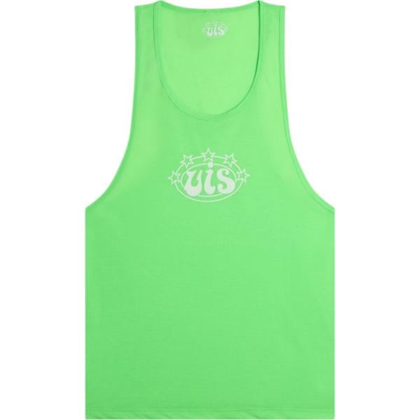 Canottiera da donna in verde scuro effetto fluorescente con spalline Freddy