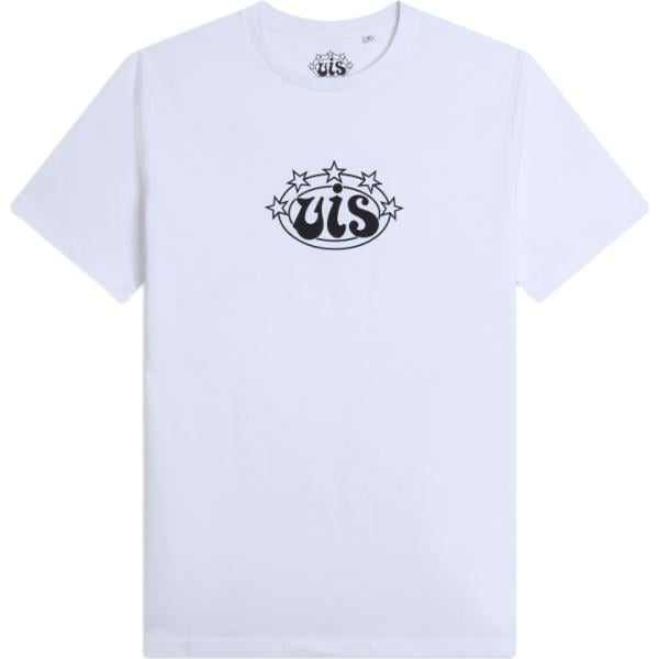 T-shirt sportiva da donna in bianco neve con scollo a maniche corte in cotone Freddy