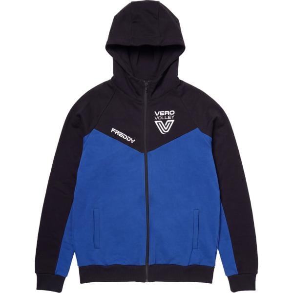Felpa da donna collo con cappuccio con zip Freddy