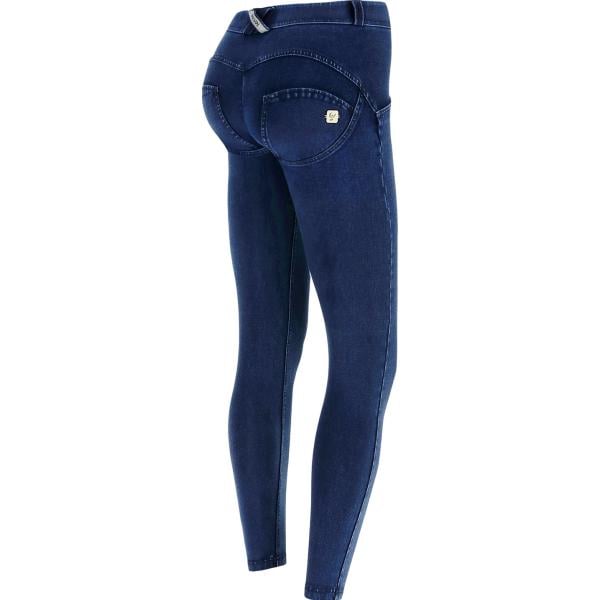 Jeggings da donna in blu scuro modellante in denim Freddy