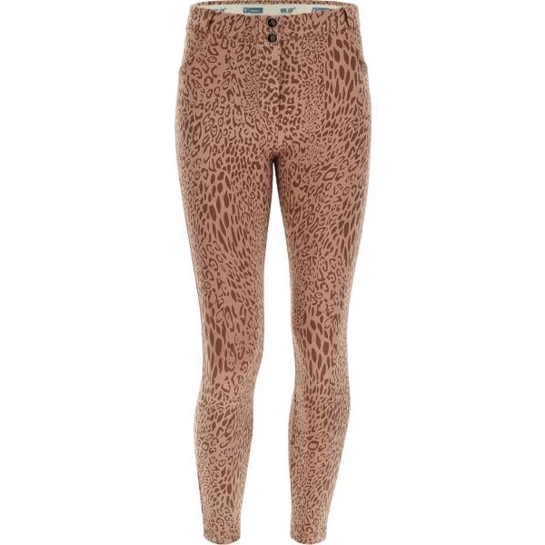 pantaloni skinny Freddy marrone animalier