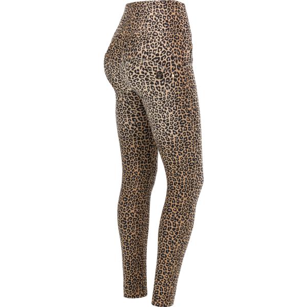 jeans skinny Freddy marrone con stampe