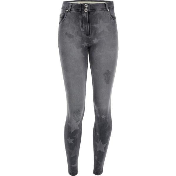 jeans skinny Freddy grigio con stampe