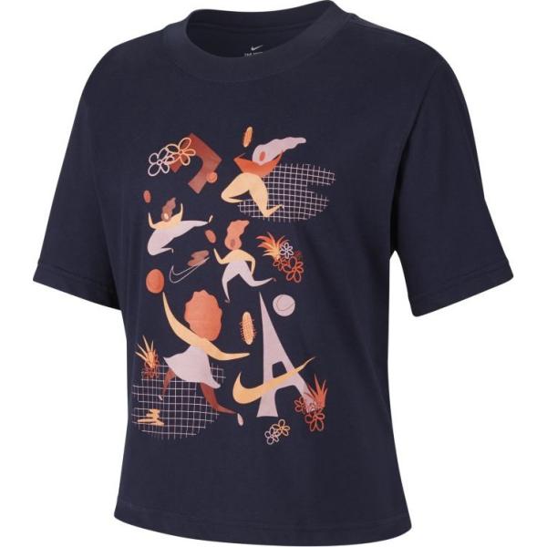 t-shirt Nike blu con stampe