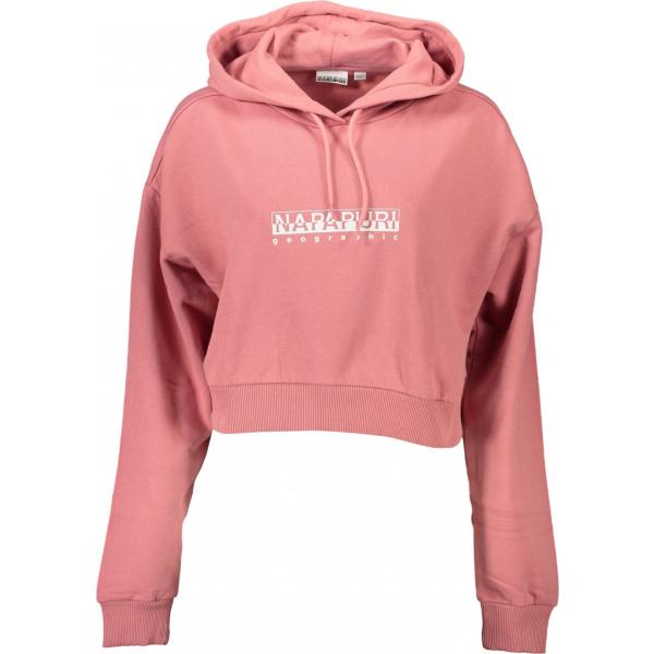 felpe con cappuccio Napapijri rosa con stampe