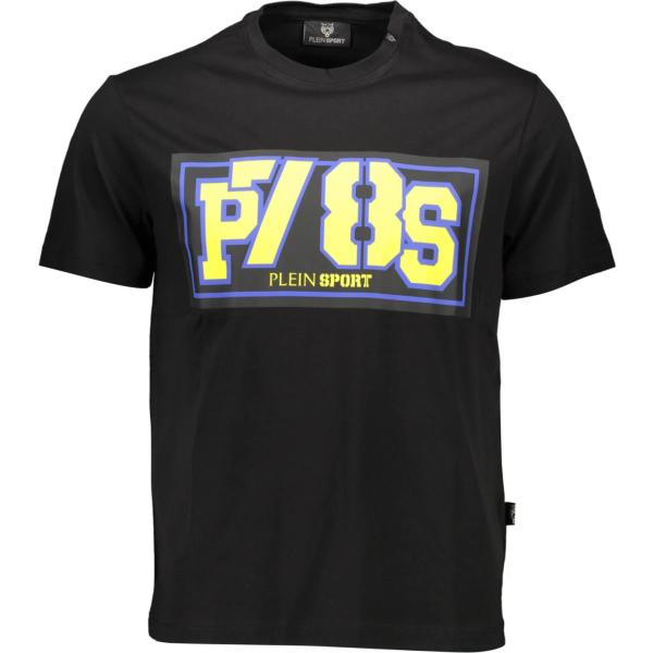 t-shirt Plein sport nero con stampe