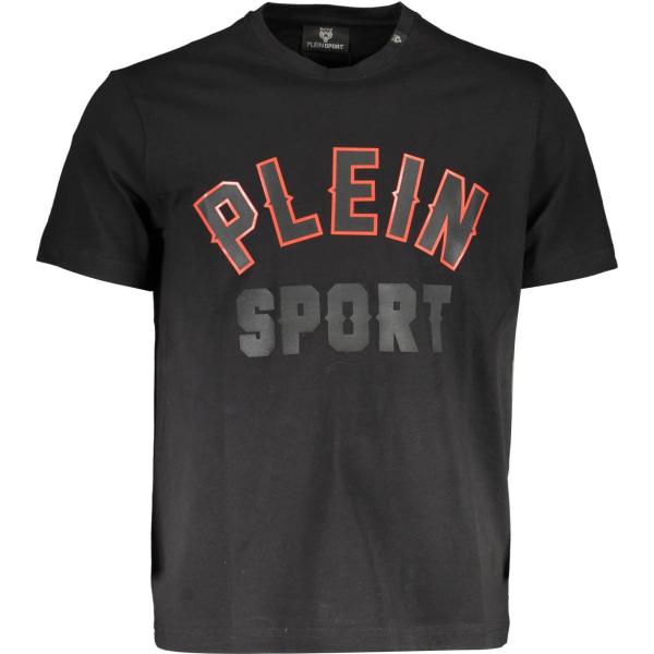 t-shirt Plein sport nero con stampe
