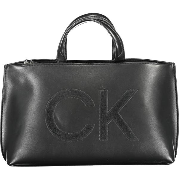 borse a spalla Calvin klein grigio con stampe