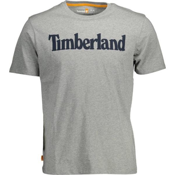 t-shirt Timberland grigio con stampe