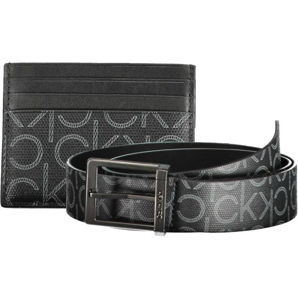 portafogli Calvin klein grigio con stampe