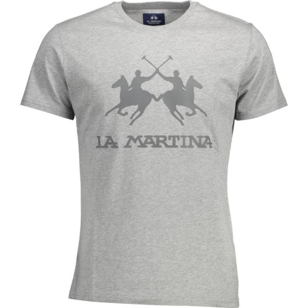 t-shirt La martina grigio con stampe