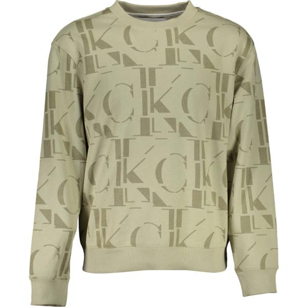 felpe Calvin klein verde con stampe