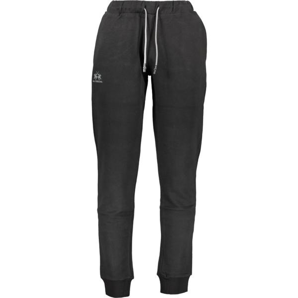 pantaloni La martina nero con stampe