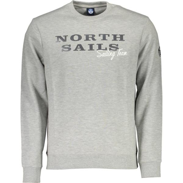 felpe North sails grigio con stampe