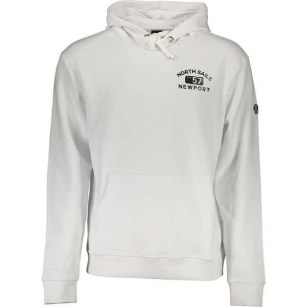 felpe con cappuccio North sails bianco con stampe