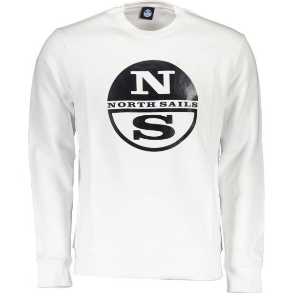 felpe North sails bianco con stampe