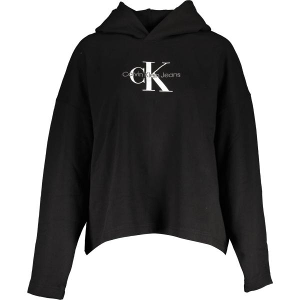 felpe con cappuccio Calvin klein nero con stampe