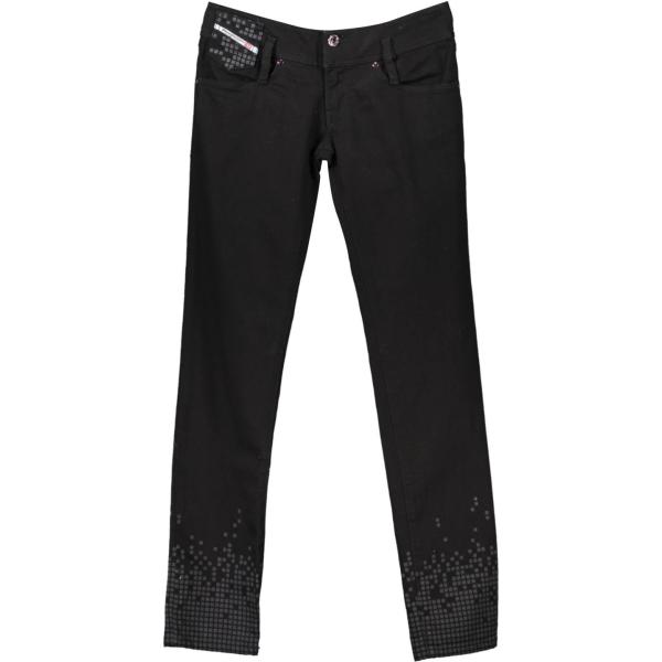 jeans Diesel nero con stampe