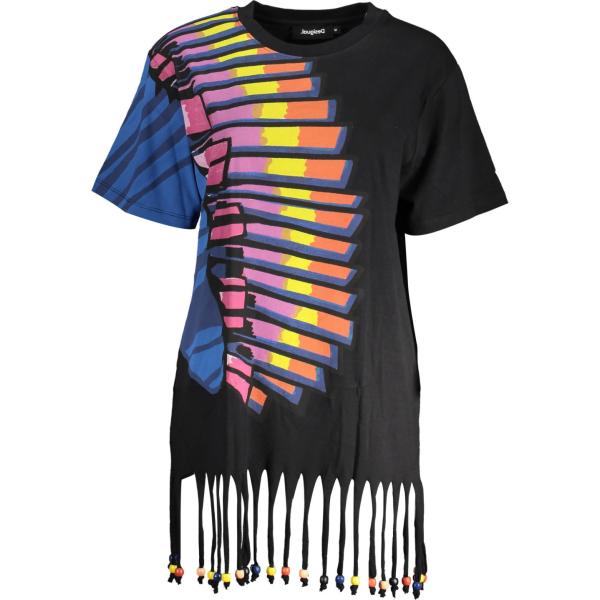 vestiti corti Desigual nero con stampe