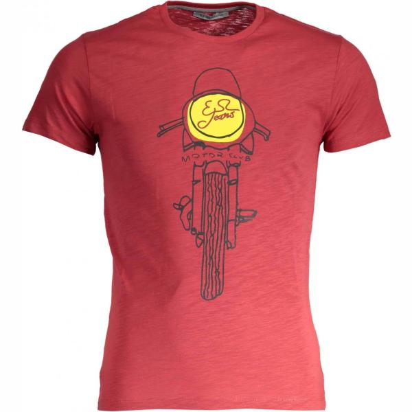 t-shirt Yes zee rosso con stampe