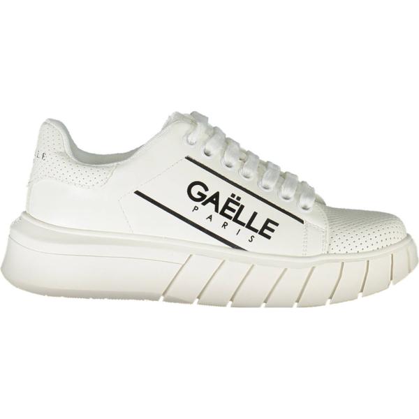 sneakers Gaelle paris bianco con stampe