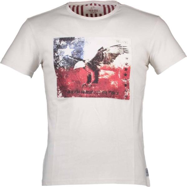 t-shirt Yes zee bianco con stampe