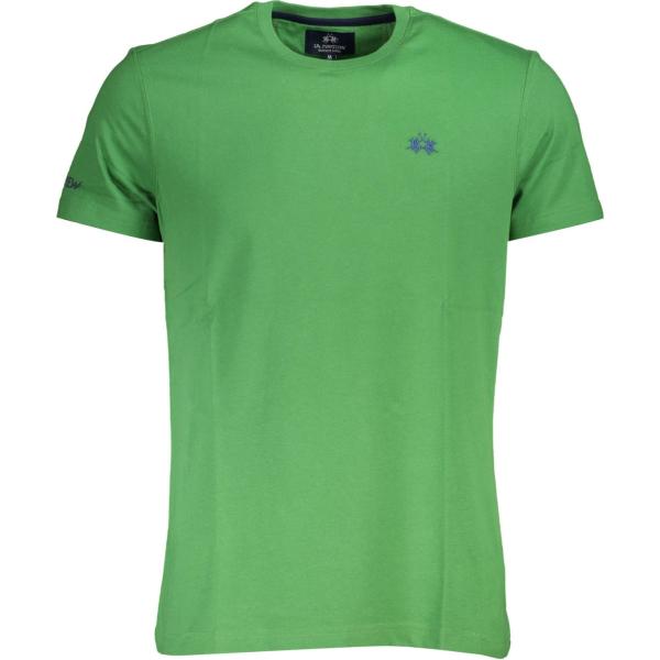 t-shirt La martina verde con stampe