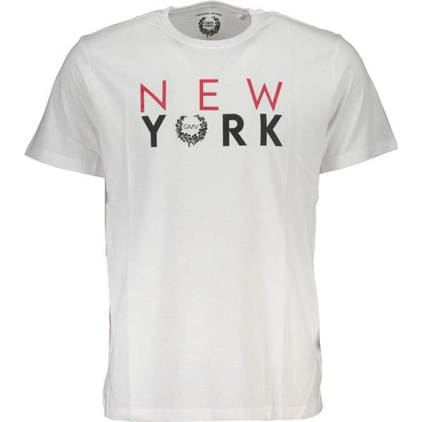 t-shirt Gian marco venturi bianco con stampe