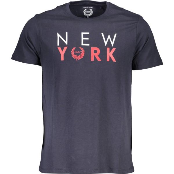 t-shirt Gian marco venturi blu con stampe