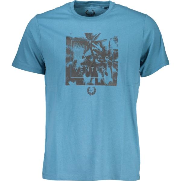 t-shirt Gian marco venturi blu con stampe