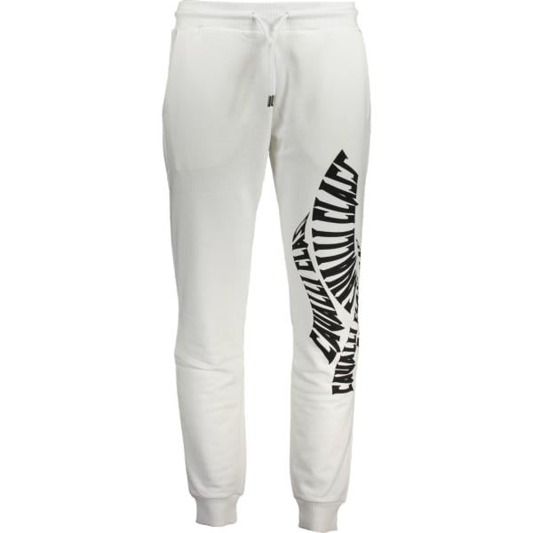 pantaloni Cavalli class bianco con stampe