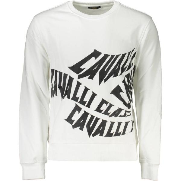 felpe Cavalli class bianco con stampe