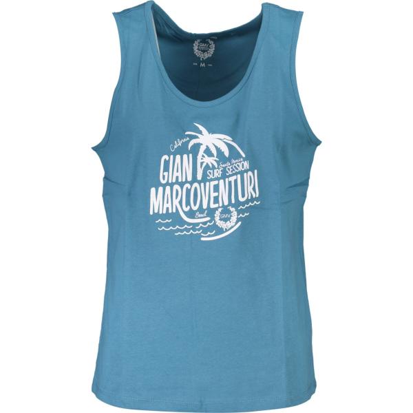 canottiere Gian marco venturi blu con stampe