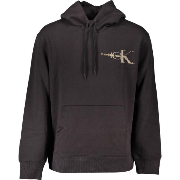 felpe con cappuccio Calvin klein nero con stampe