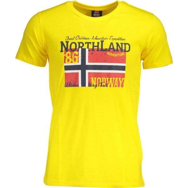 t-shirt Norway 1963 giallo con stampe