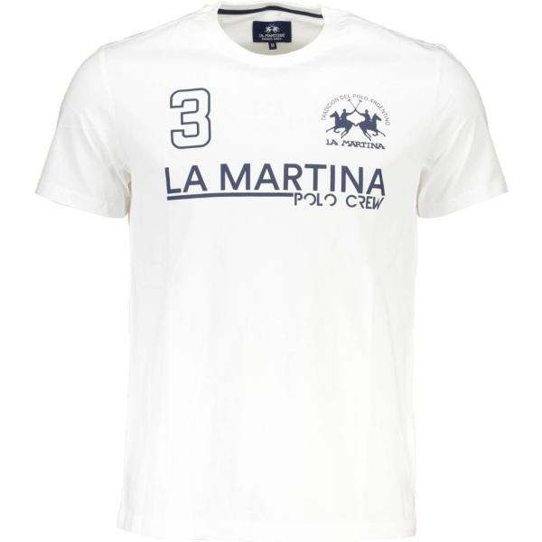t-shirt La martina bianco con stampe