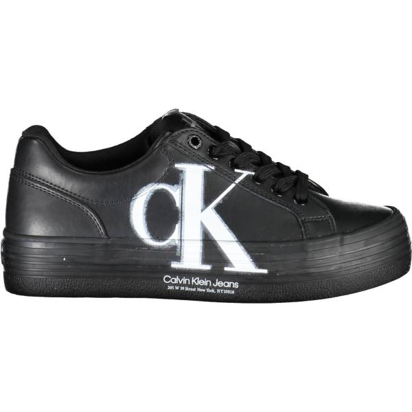 sneakers Calvin klein grigio con stampe