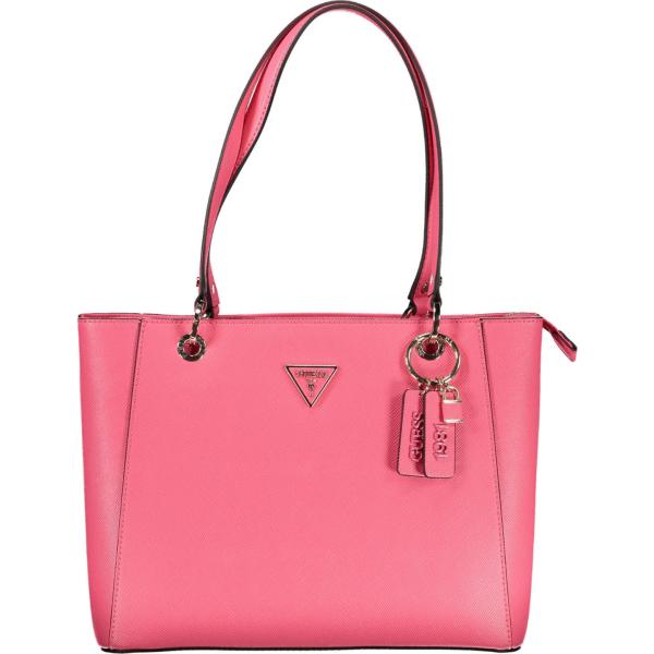 borse a spalla Guess jeans rosa