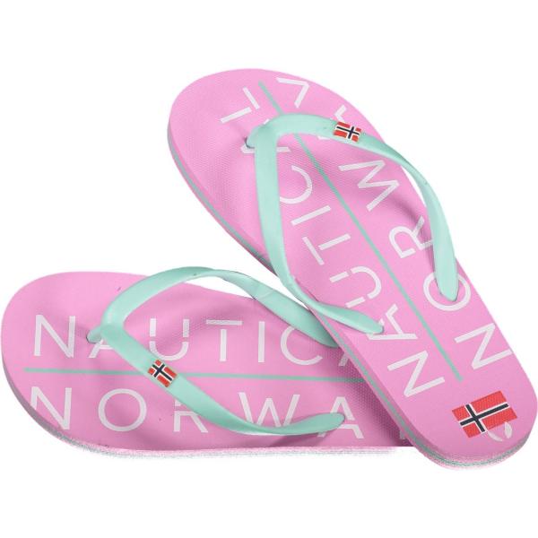 infradito Norway 1963 rosa con stampe