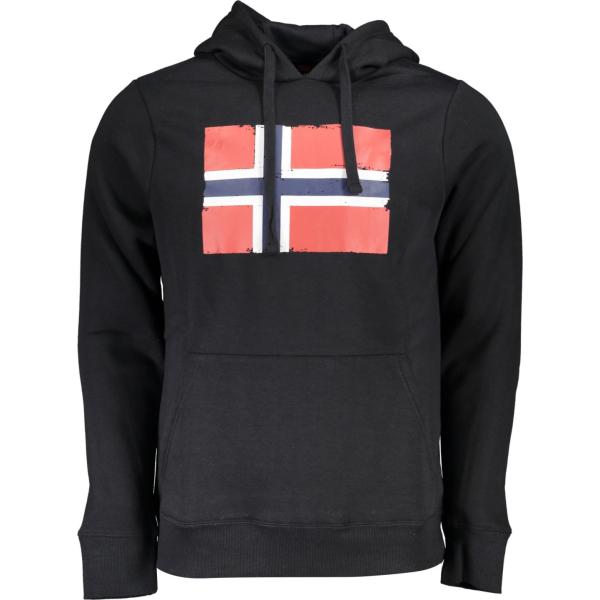 felpe con cappuccio Norway 1963 nero con stampe