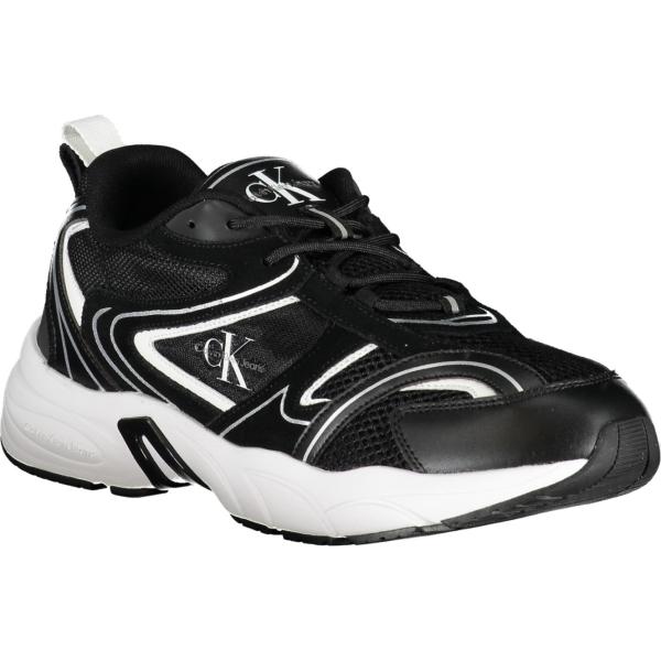 sneakers Calvin klein nero con stampe