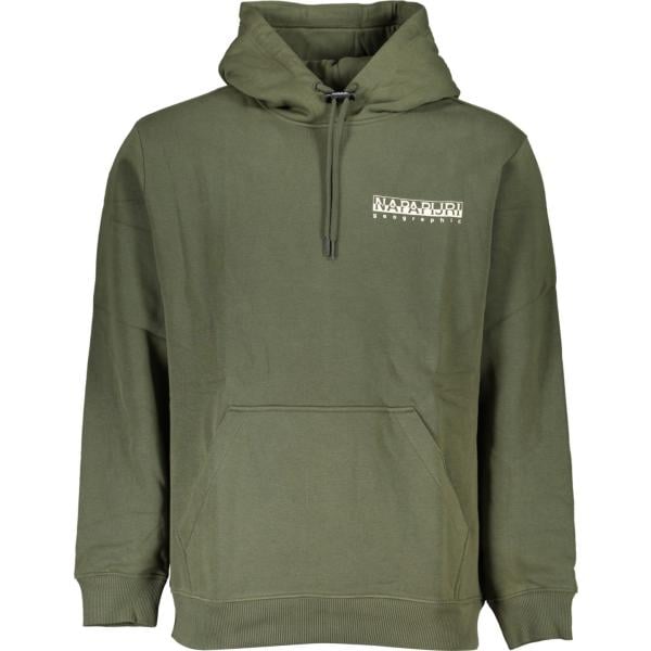 felpe con cappuccio Napapijri verde con stampe